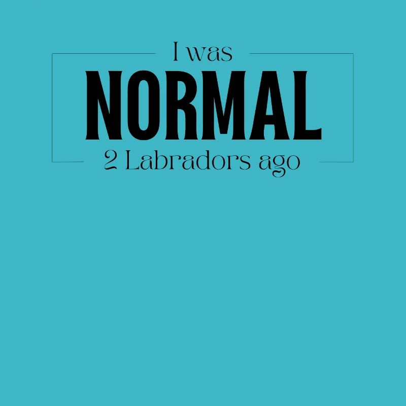J’étais normal devant deux chiens Labrador