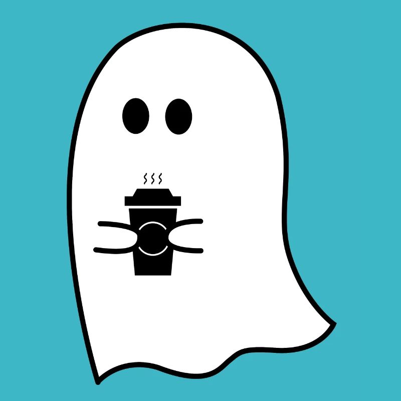 Ghost with Coffee | Espresso, cappuccino, milk