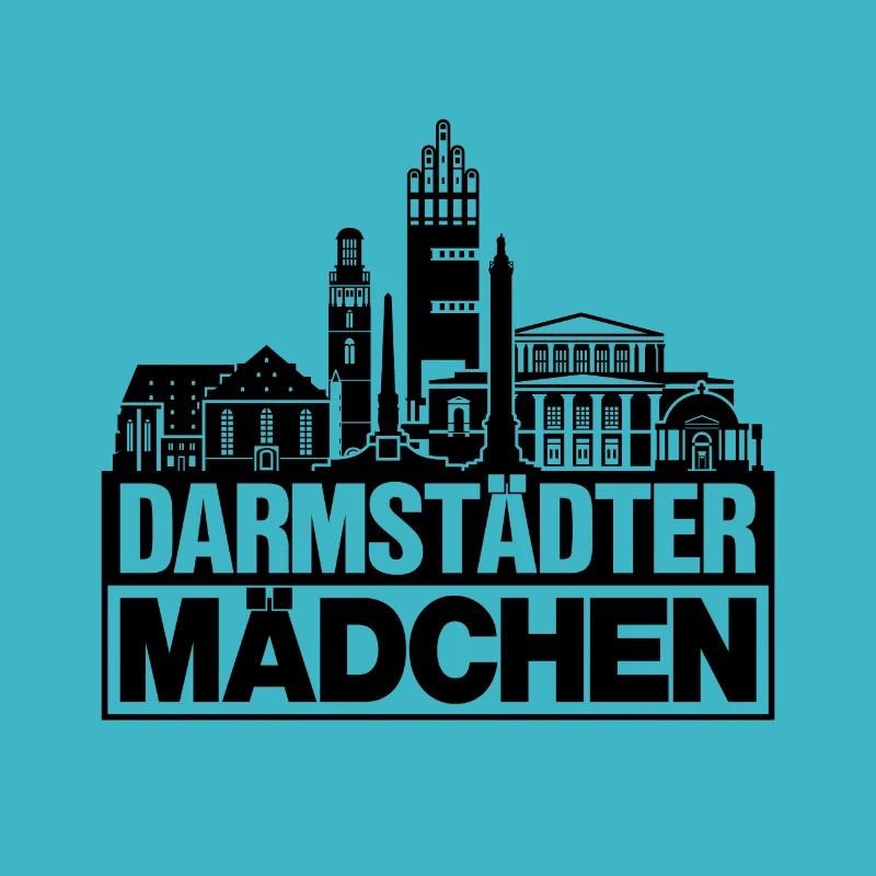 Darmstädter Mädchen Schwarz Darmstadt Geschenk