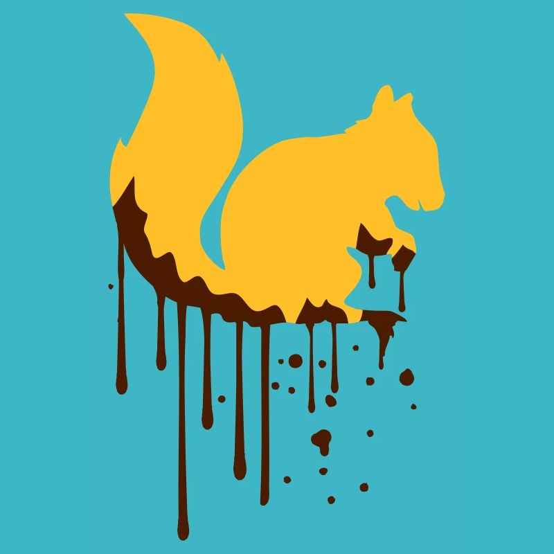 goutte graffiti spray timbre eichhoernch noir