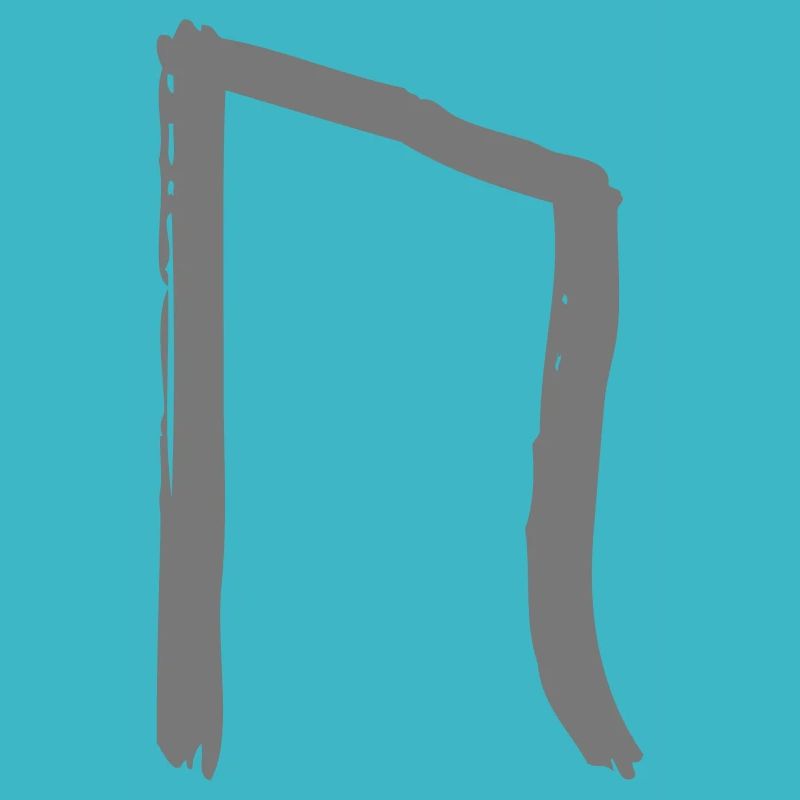 Symbol Wikinger Rune grau