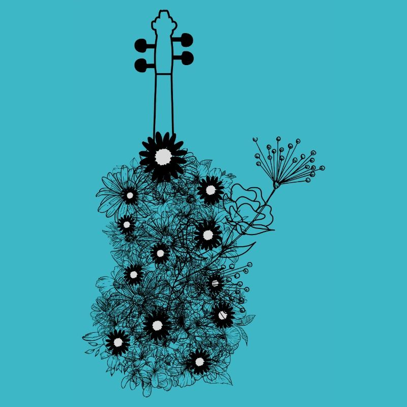 blumige Geige Geschenkidee