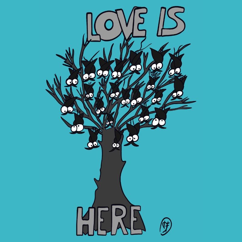 Bats on a tree