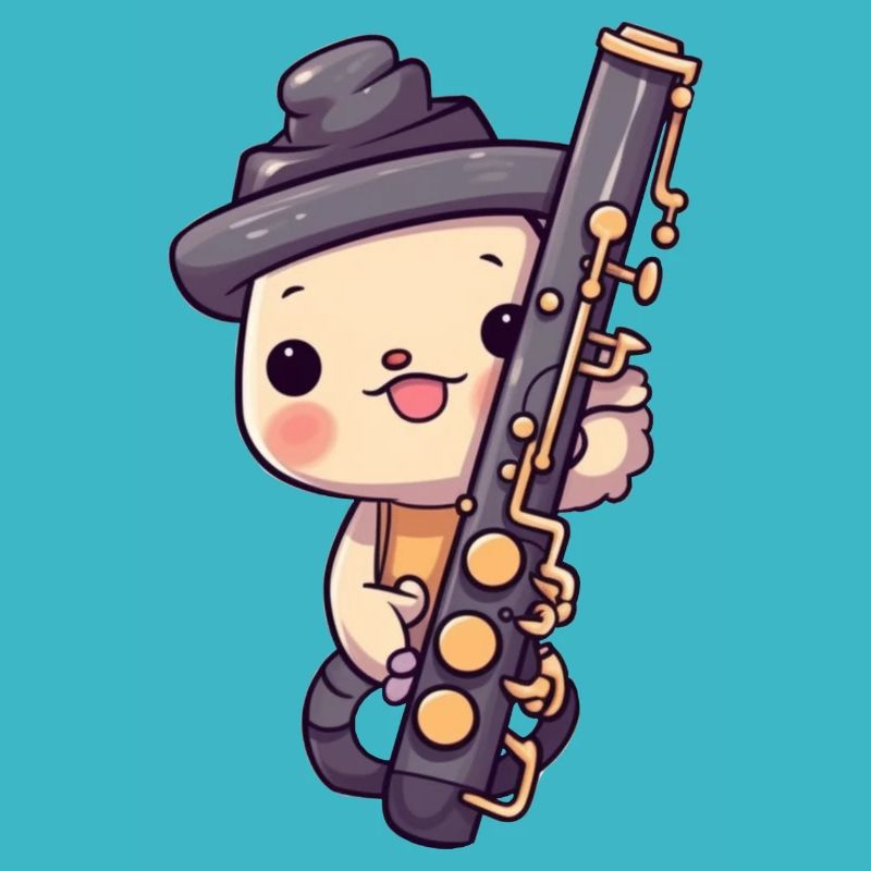 Clarinet in comic style
