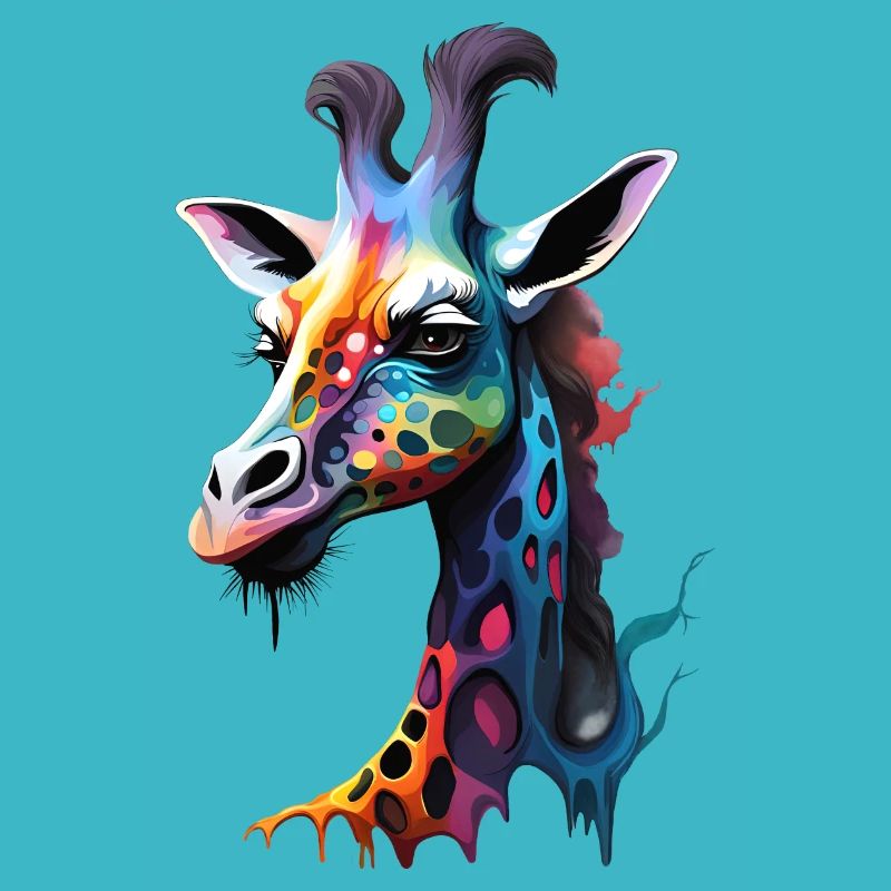 Giraffe, bunt