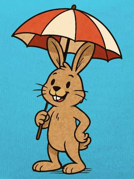 rabbit parasol bunny
