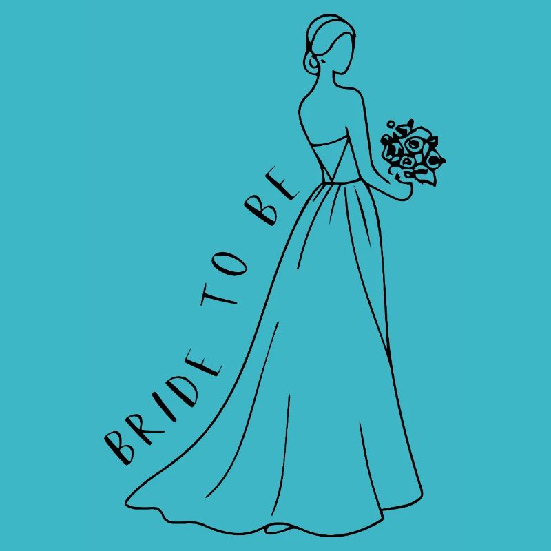 Bride to be - Filigrane Braut Illustration