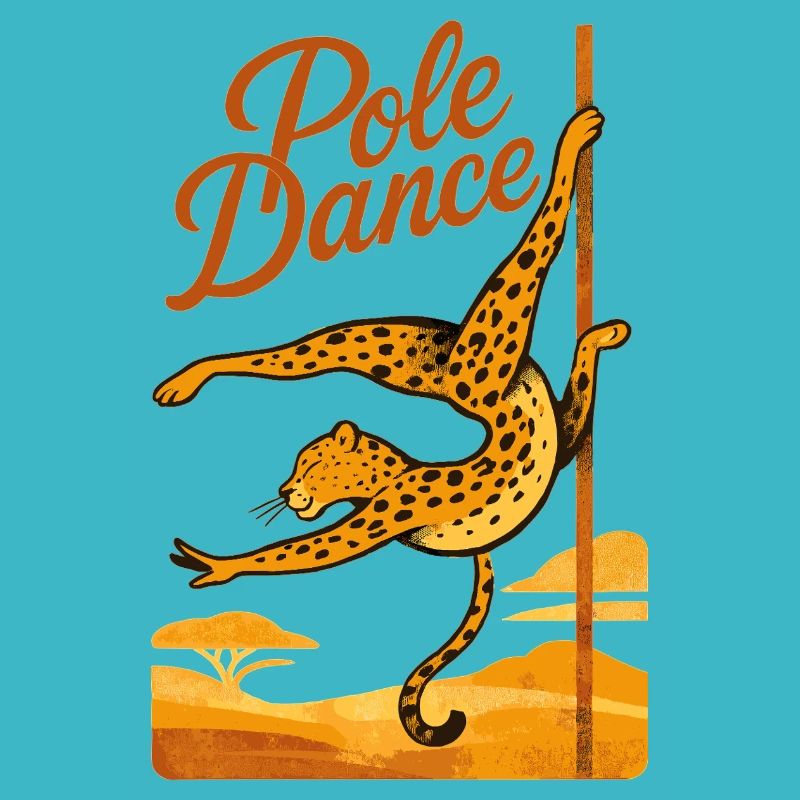 Pole Dance Leopard Pole Dancer Gift