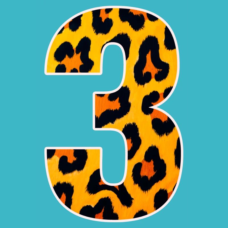 Motif numérique Léopard 3