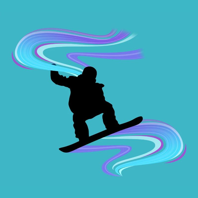 Snowboard Snowboarder Vortex Black