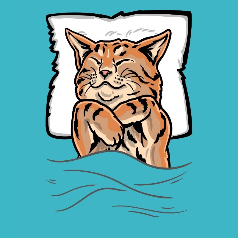 Sleeping Cat Kitten Bed