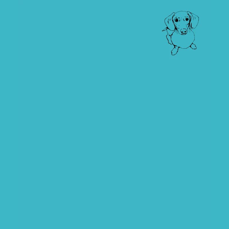Teckel, Teckel, Teckel, Teckel à poil dur Line Art