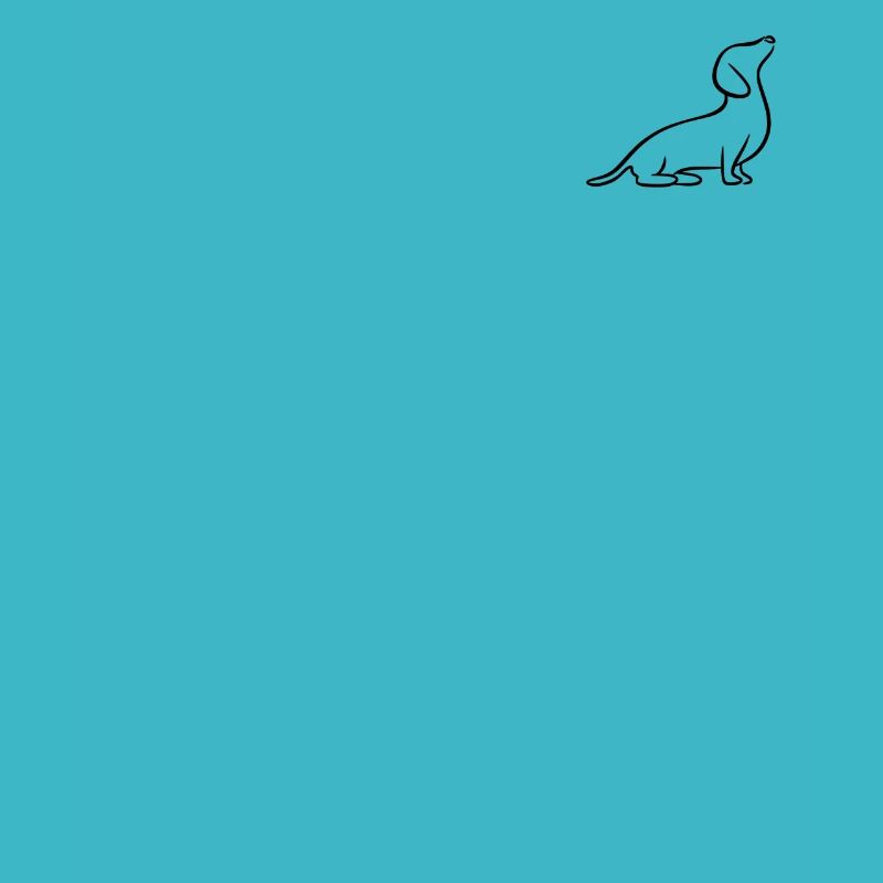 Dachshund, Dackel, Teckel, Rauhaardackel Line Art