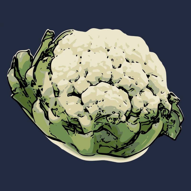 Cauliflower pop art