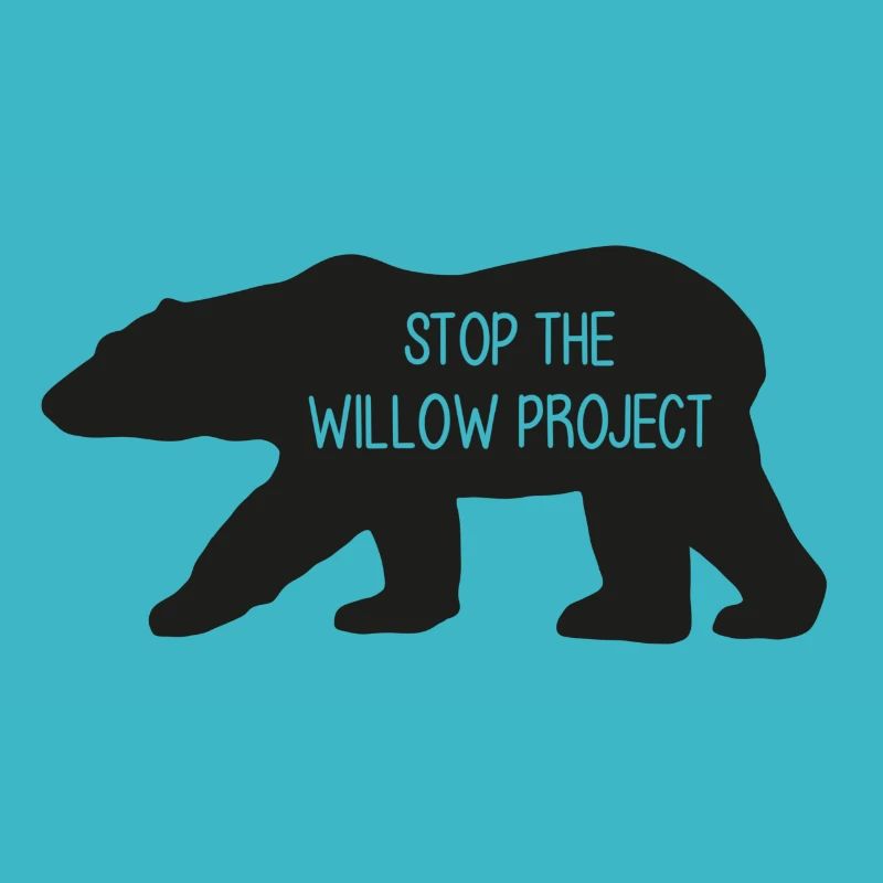 Stop the Willow Project (schwarz)
