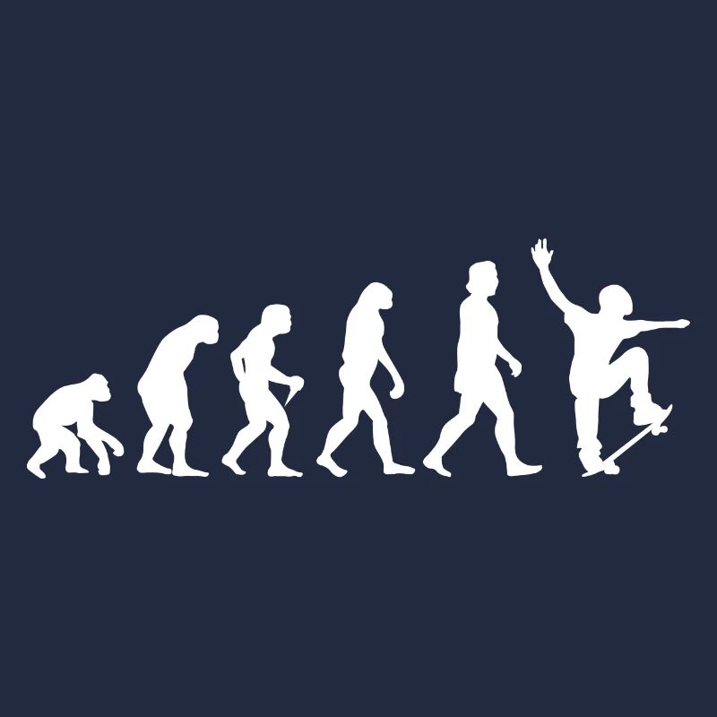 Evolution Skateboard Skateboard skateboarder cadeau