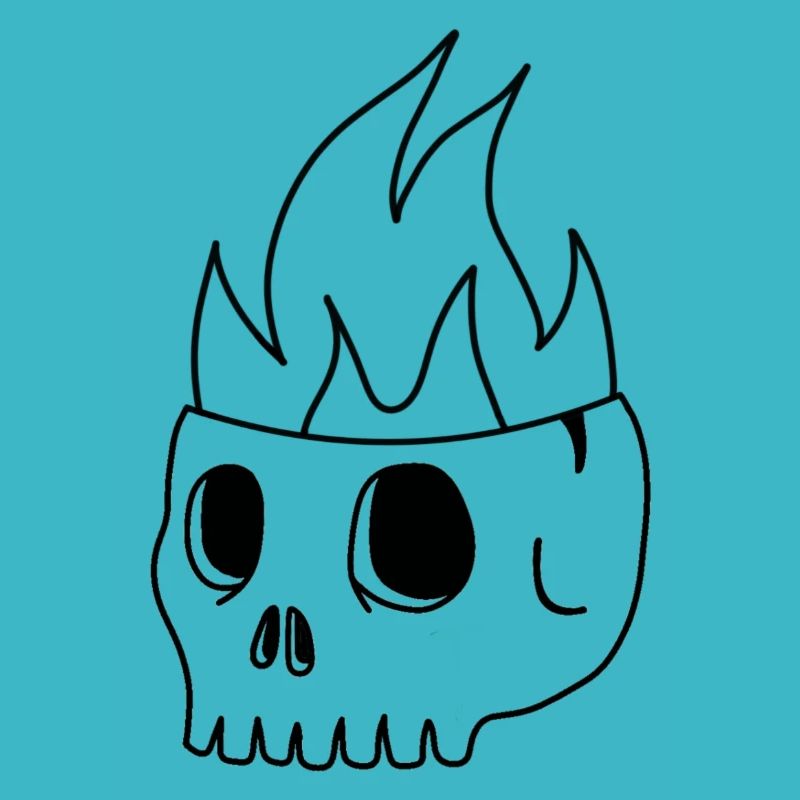 Burning Skull