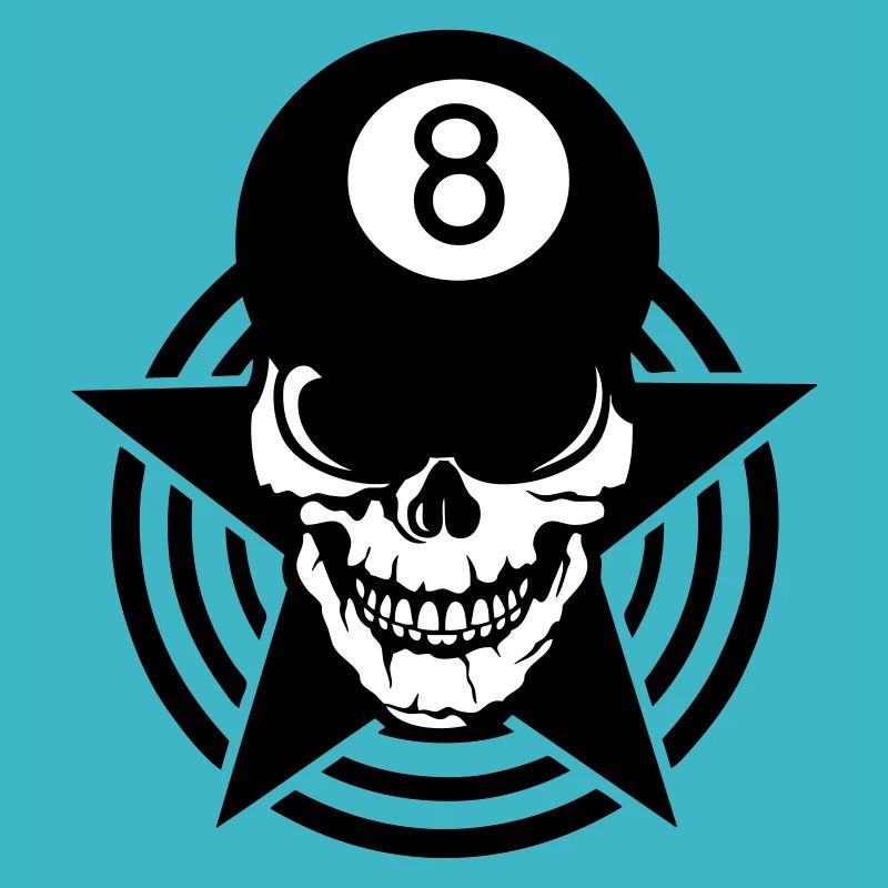 Schädel Billardkugel Schädel 8