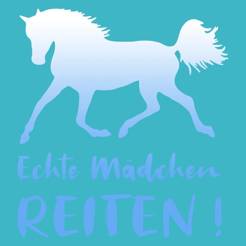 Echte Mädchen Reiten Pferde Reiterin Geschenk