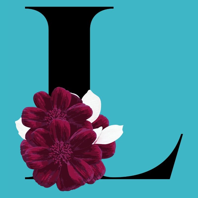 lettre L fleuris
