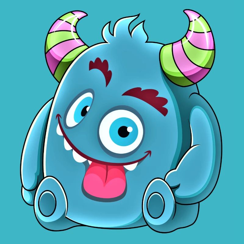 Petit mignon monstre drôle n°7