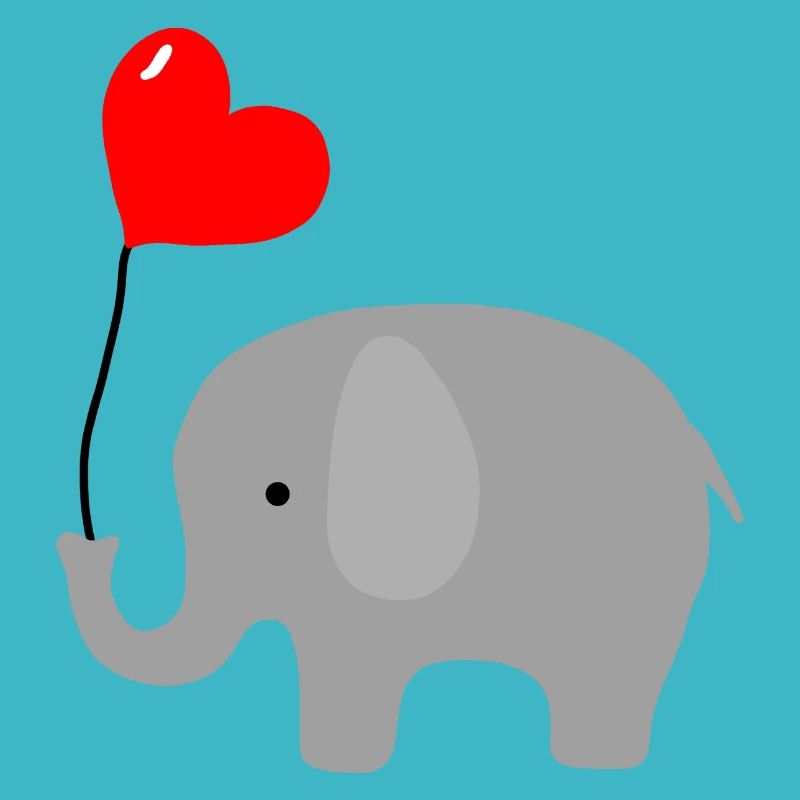 Elefant Herz Liebe