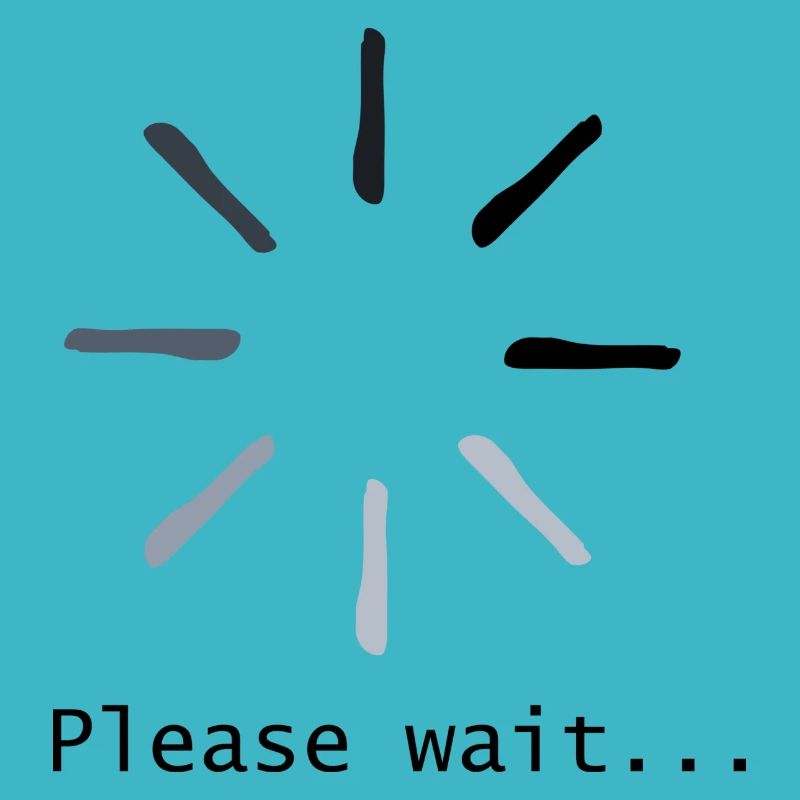 please wait