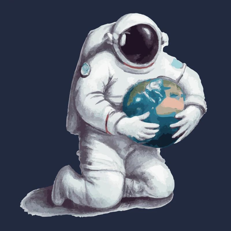 Astronaut with globe gift for astronauts