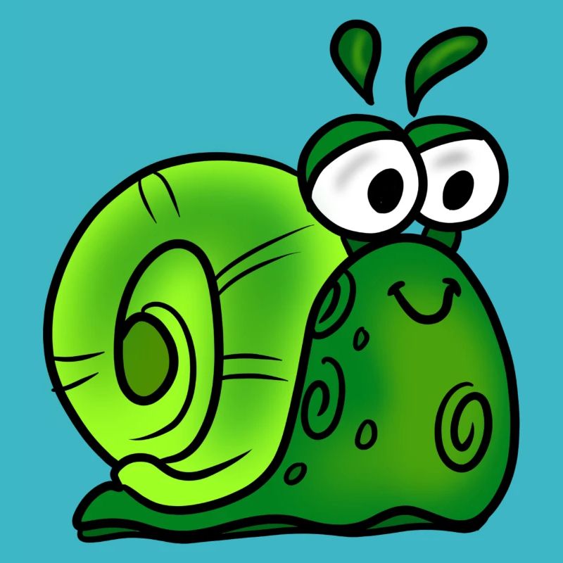 Fröhliche Schnecke