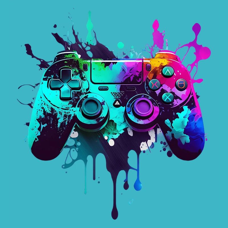 Neon Gaming Controller / Kontroller