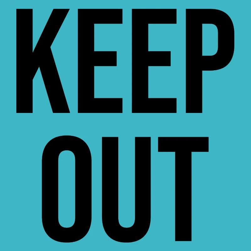 Keep out noir