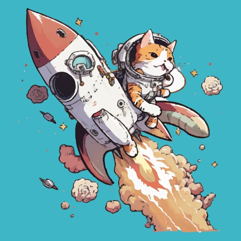 Chuck le chat astronaute