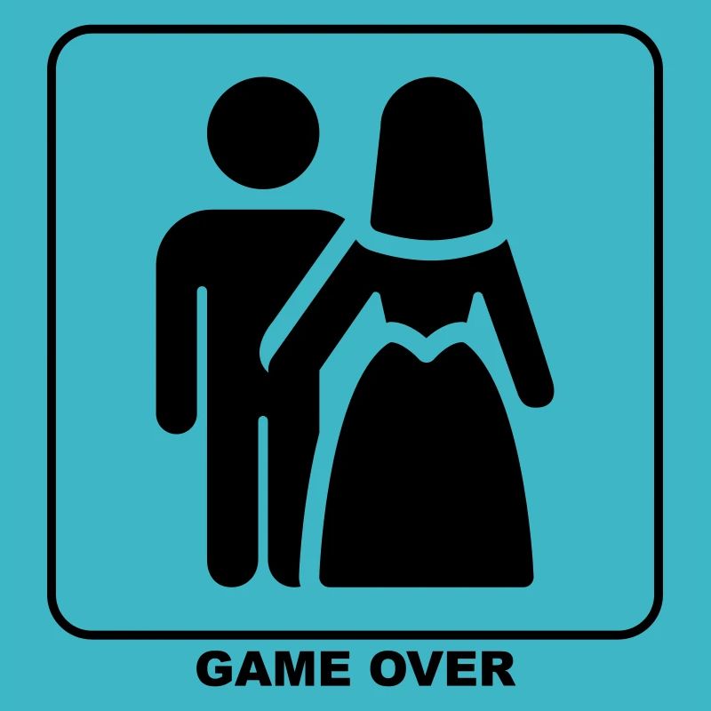 Funny "Game Over" design for him and her