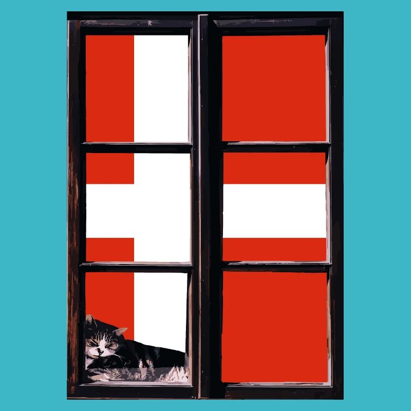 Drapeau du Danemark Scandinavie Drapeau danois Voyage