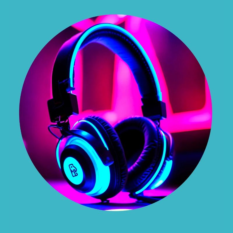 Neon-Kopfhörer