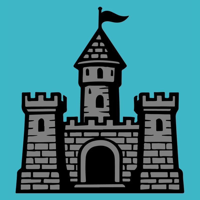 Symbole du château mur de pierre