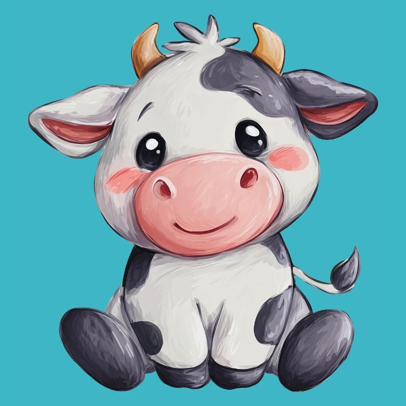 Mignon bébé vache