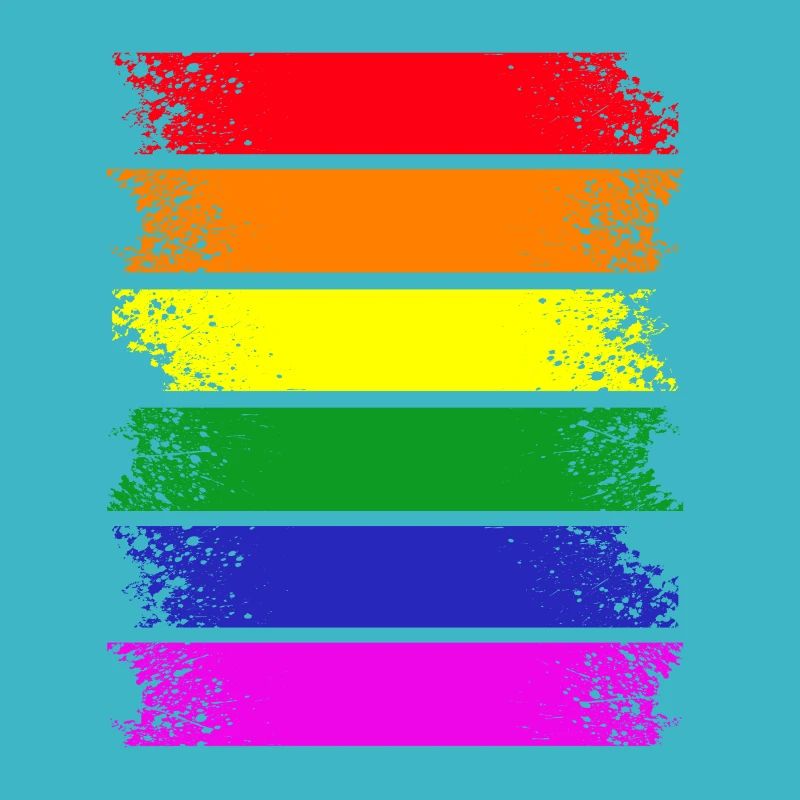 Rainbow Stripes Across