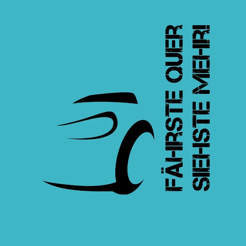 Fährste quer, siehste mehr black