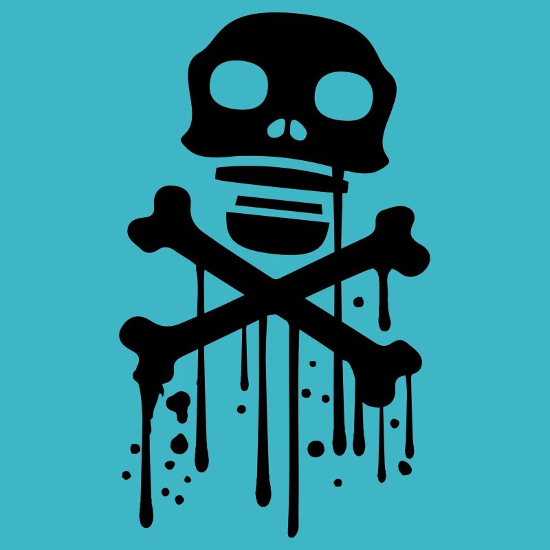 drop graffiti pirate logo rudder steering wheel anchor bo