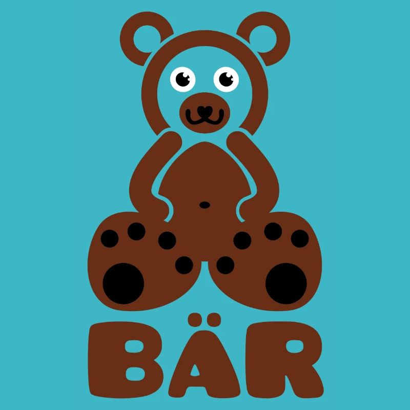 A bear with text