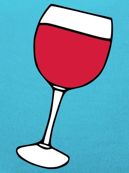 Rotwein im Glas