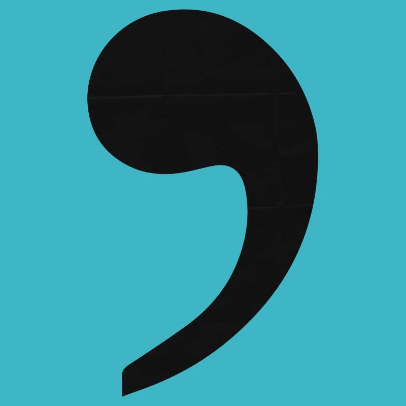 comma black trend gift idea punctuation
