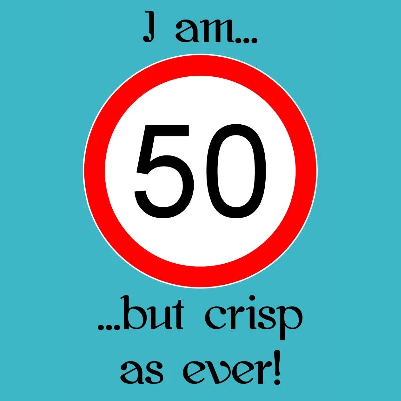 50 years but crisp script black