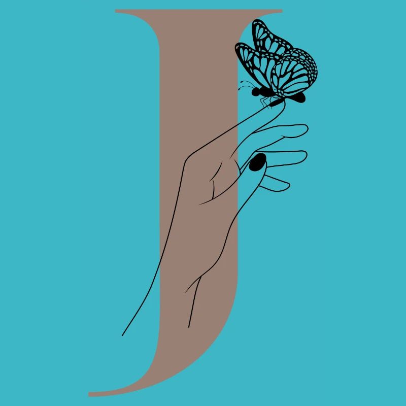 Letter J Magic Butterfly