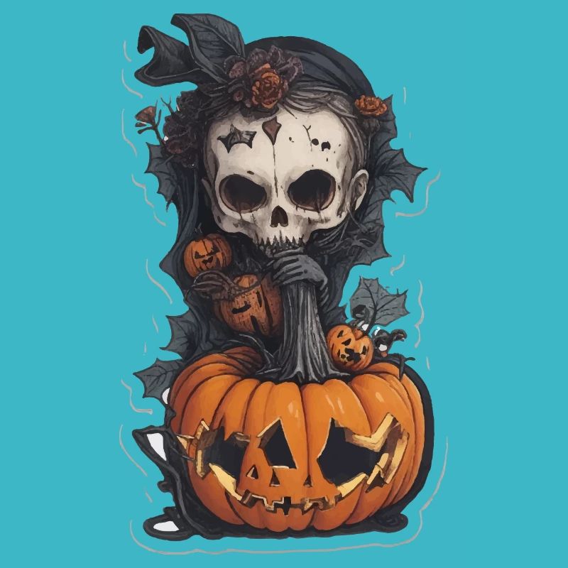 Helloween Pumpkin Witch