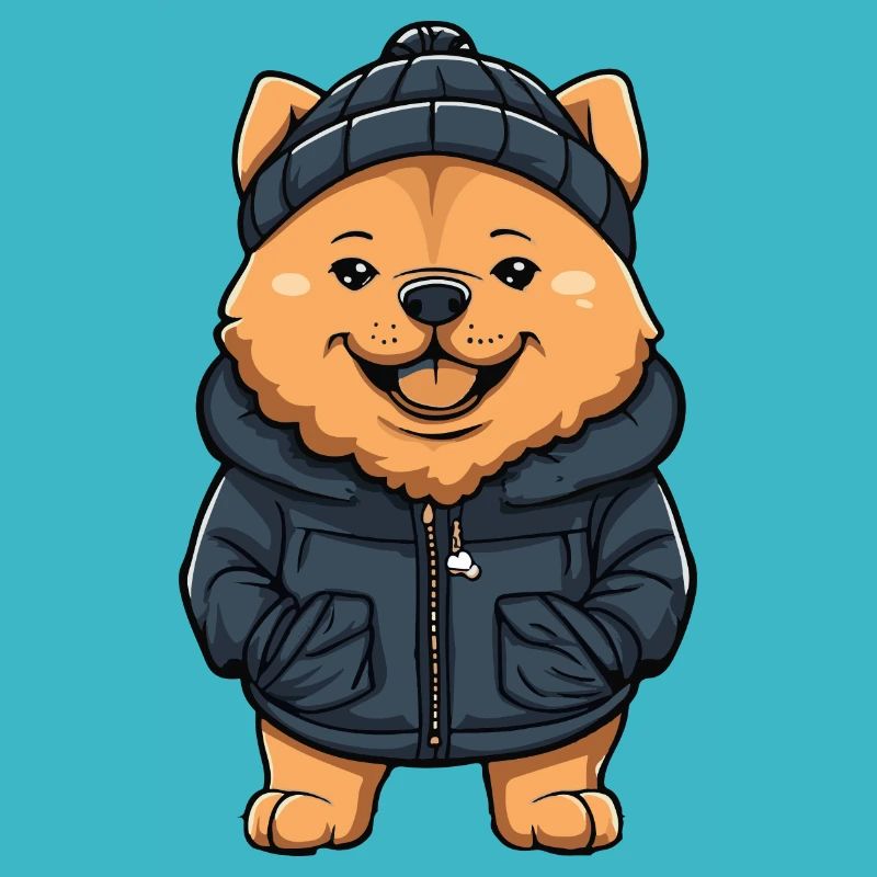 Chow Chow chien dessin animé