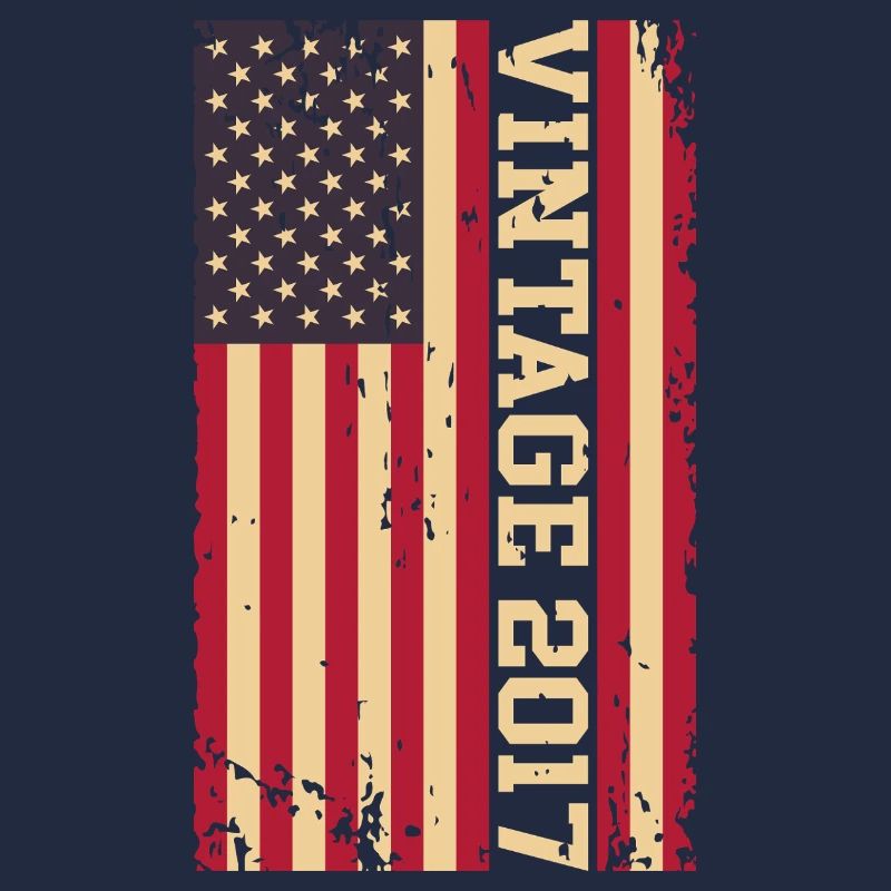 Vintage 2017 US Flagge