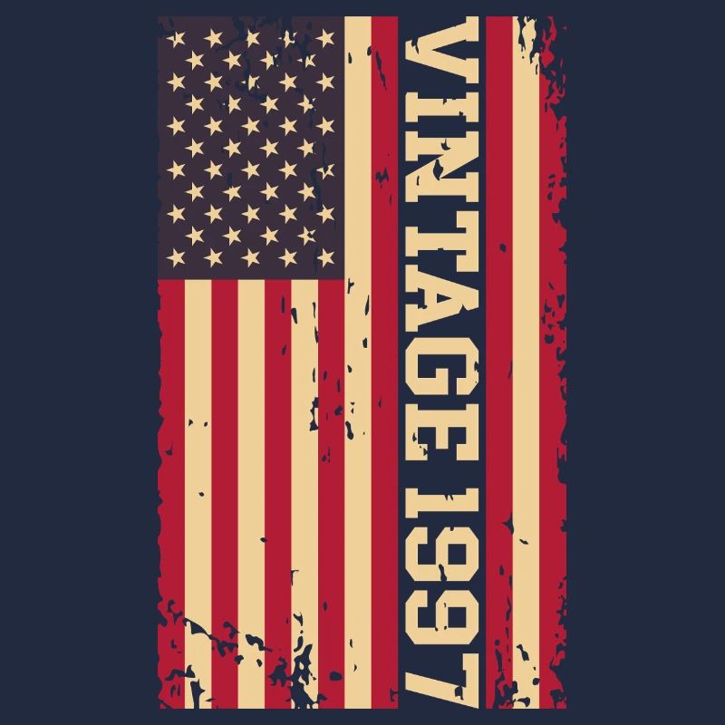 Vintage 1997 US Flagge