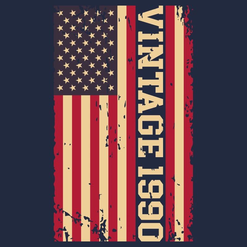 Vintage 1990 US Flagge